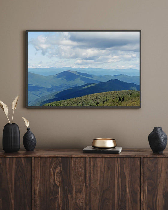 Blue Ridge Mountain View - Giclée Canvas Wrap
