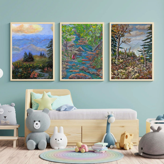 Coucher de soleil sur la Blue Ridge Azelas avril 2021 - Original