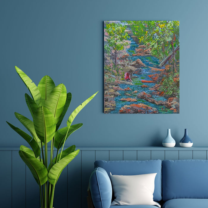 River at Linville Caverns -  Giclée Canvas Wrap