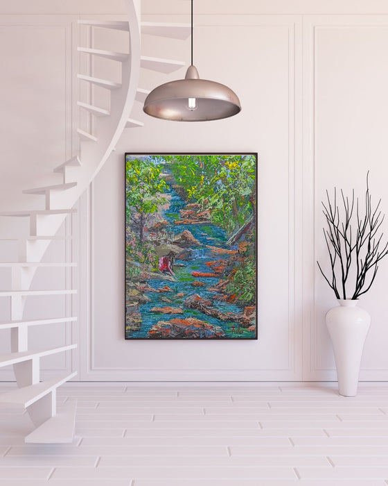 River at Linville Caverns -  Giclée Canvas Wrap