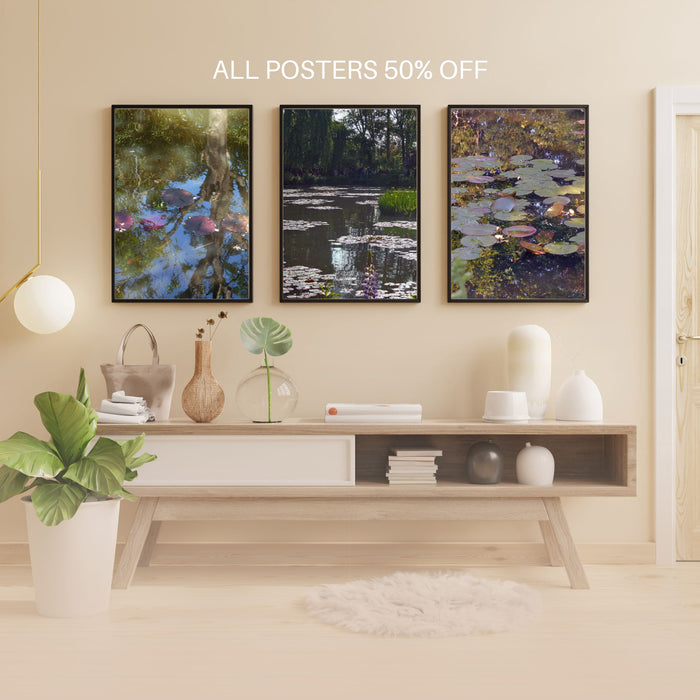 Monet's Lily Pond Reflections 3 - Giclée Canvas Wrap